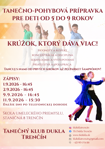 Zápis do tanečno-pohybovej prípravky pre deti na školský rok 2026/2027